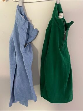 Crewcuts boys Green and blue Quarter-Zip Pullovers size:8